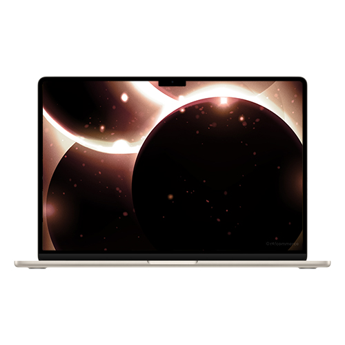 Apple MacBook Air 15" (2023), M2, Ram 8 Go, SSD 256 Go, Lumière Stellaire, Azerty Reconditionné
