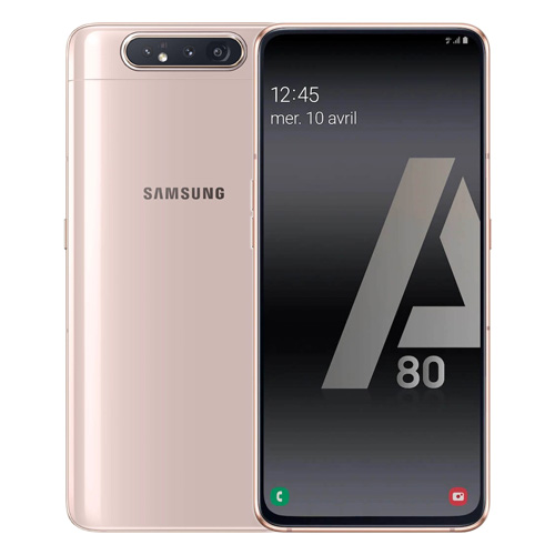 Galaxy A80 (mono sim) 128 Go or rose reconditionné Reconditionné - Samsung reconditionné disponible sur Recommerce
