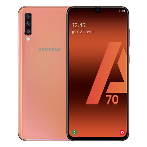 Galaxy A70 (dual sim) 128 Go corail reconditionné Reconditionné - Samsung reconditionné disponible sur Recommerce