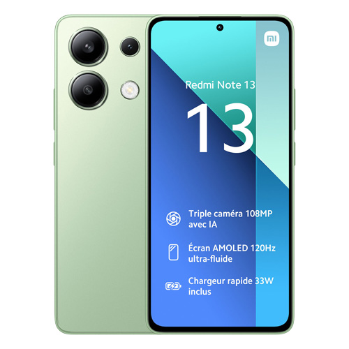 Redmi Note 13 (dual sim) 128 Go vert reconditionné Reconditionné -  reconditionné disponible sur Recommerce