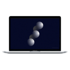 Macbook Pro 13" (2017), Core i7, RAM 8GB, SSD 512GB, zilver, QWERTZ refurbished