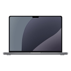 MacBook Pro 14" (2023), M3, RAM 8 Go, SSD 1 To, gris sidéral, QWERTY reconditionné