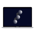 MacBook Pro 15" (2017), Core i7, RAM 16 Go, SSD 256 Go, argent, QWERTY reconditionné