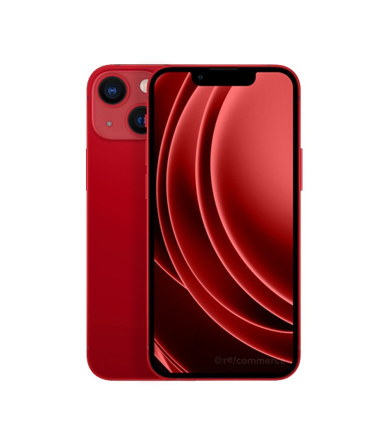 Face arrière compatible pour réparer un iPhone 13 Rouge