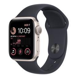 Apple Watch SE 40 mm GPS noir reconditionné