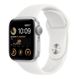 Apple Watch SE 44 mm GPS argent reconditionné