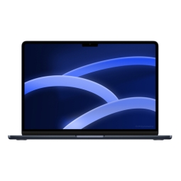 MacBook Air 13" (2022), M2, RAM 8 Go, SSD 256 Go, noir, AZERTY reconditionné