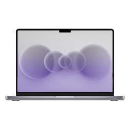 MacBook Pro 14" (2021), M1 Pro, RAM 16 Go, SSD 512 Go, gris sidéral, QWERTY reconditionné