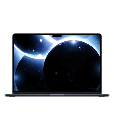 MacBook Air 15" (2023), M2, RAM 8GB, SSD 512GB, middernacht, QWERTZ refurbished - 1