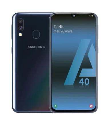 Galaxy A40 (dual sim) 64 Go noir reconditionné - 1