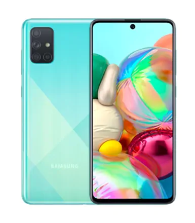 Galaxy A71 (mono sim) 128 Go bleu reconditionné - 1
