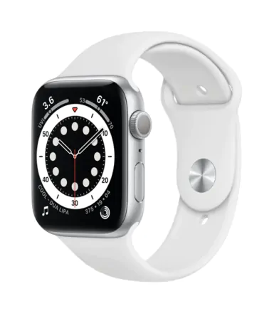 Apple Watch Series 6 44 mm GPS + cellular argent reconditionné - 1