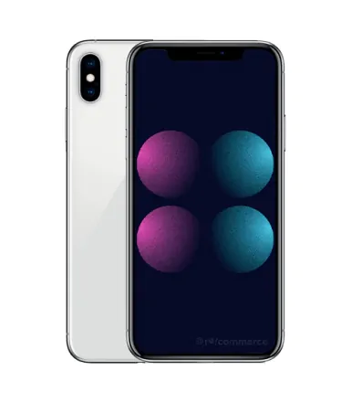 iPhone X 64 Go argent reconditionné - 1