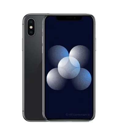 iPhone X 256GB Space Grau refurbished - 1