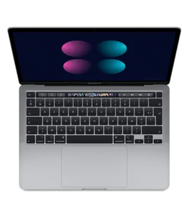 MacBook Pro 13" (2020), M1, RAM 8GB, SSD 512GB, Spacegrau, AZERTY refurbished - 2
