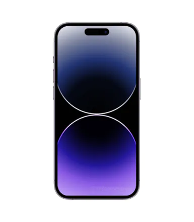Coque arrière avec apparence iitation d'iP14 Pro pour iPhone XR (violet