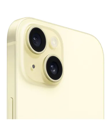 Vitre Arrière IPhone 15 Jaune Avec Nappe NFC - Neuf Original - Pièce De Rechange